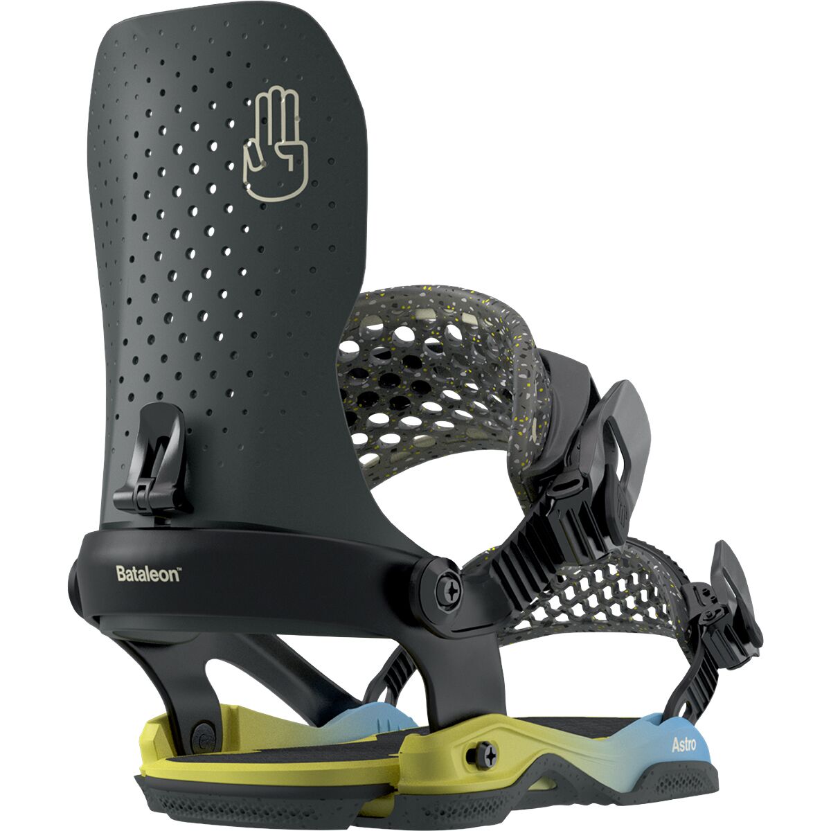 Image of Bataleon Astro AsymWrap Snowboard Binding - 2026 Black, M/L