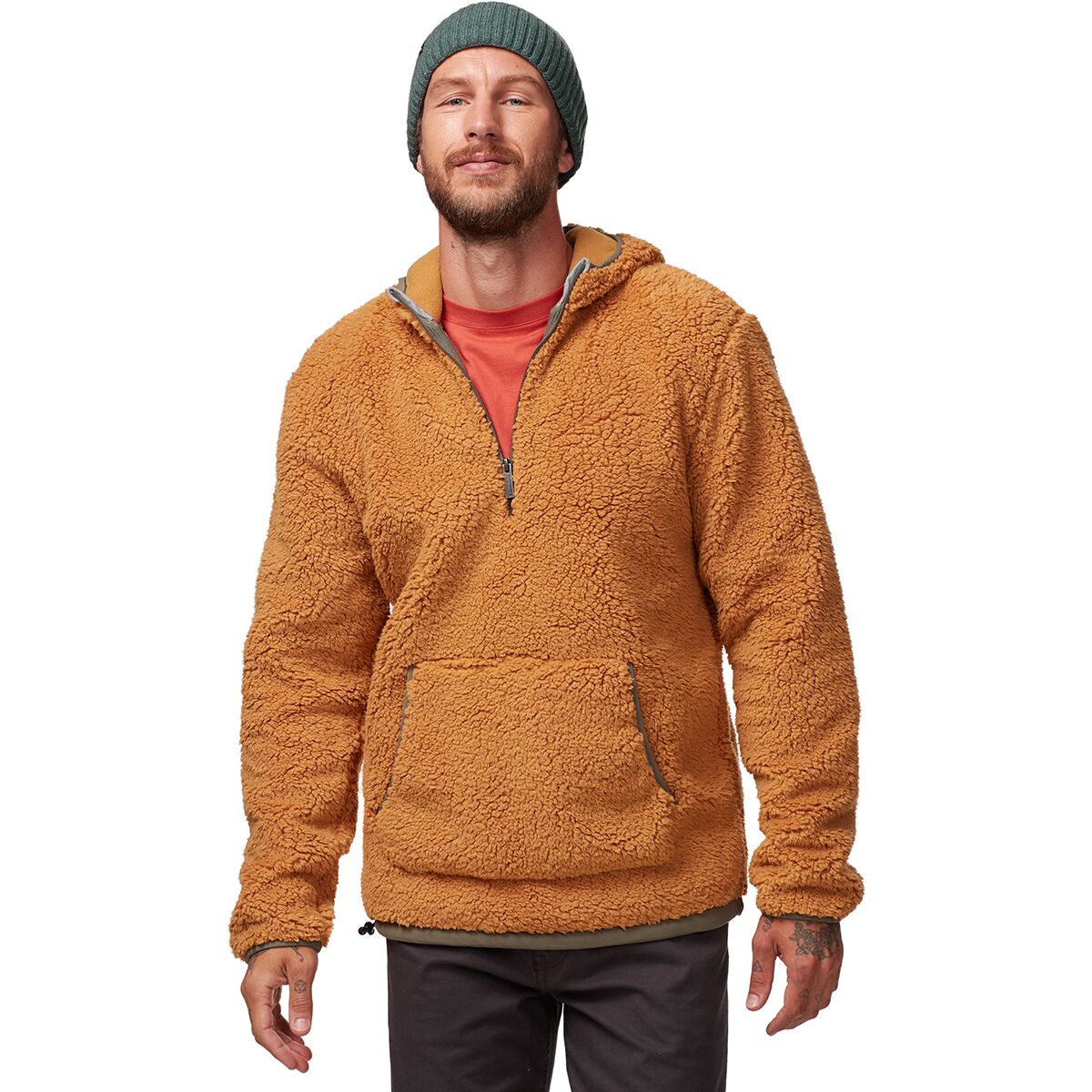 Mens sherpa discount lined pullover