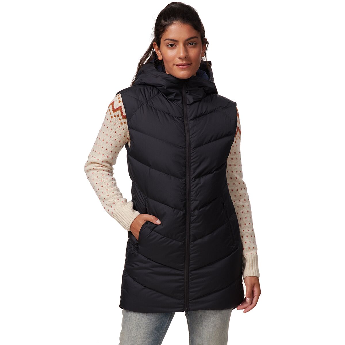 North face hooded clearance vest womens