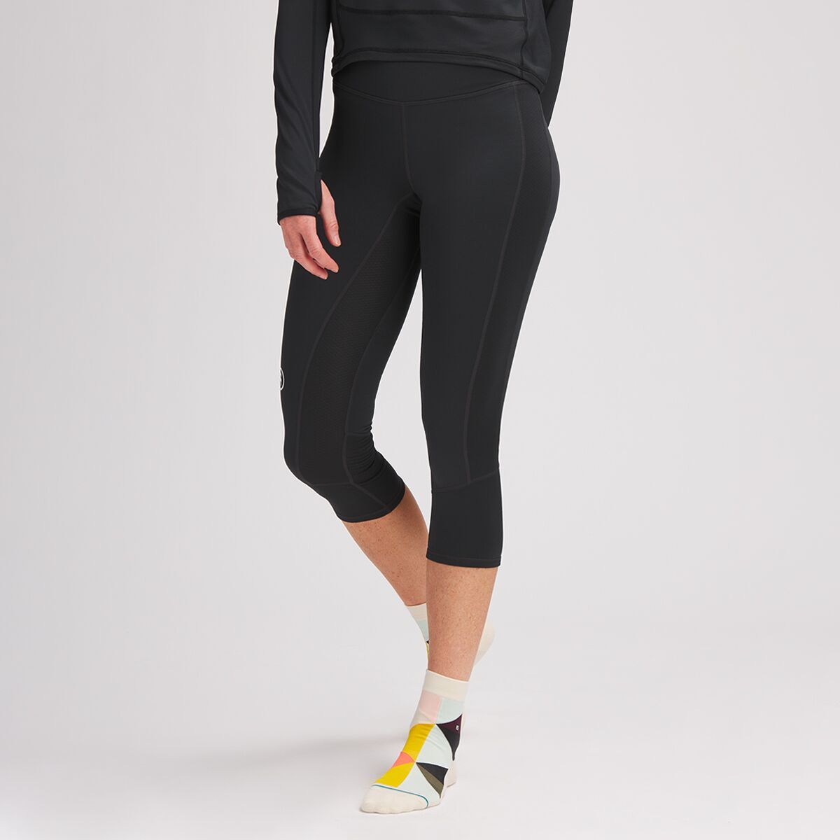 Backcountry Hybrid Grid Fleece 3/4 Bottom - Women's Black, L