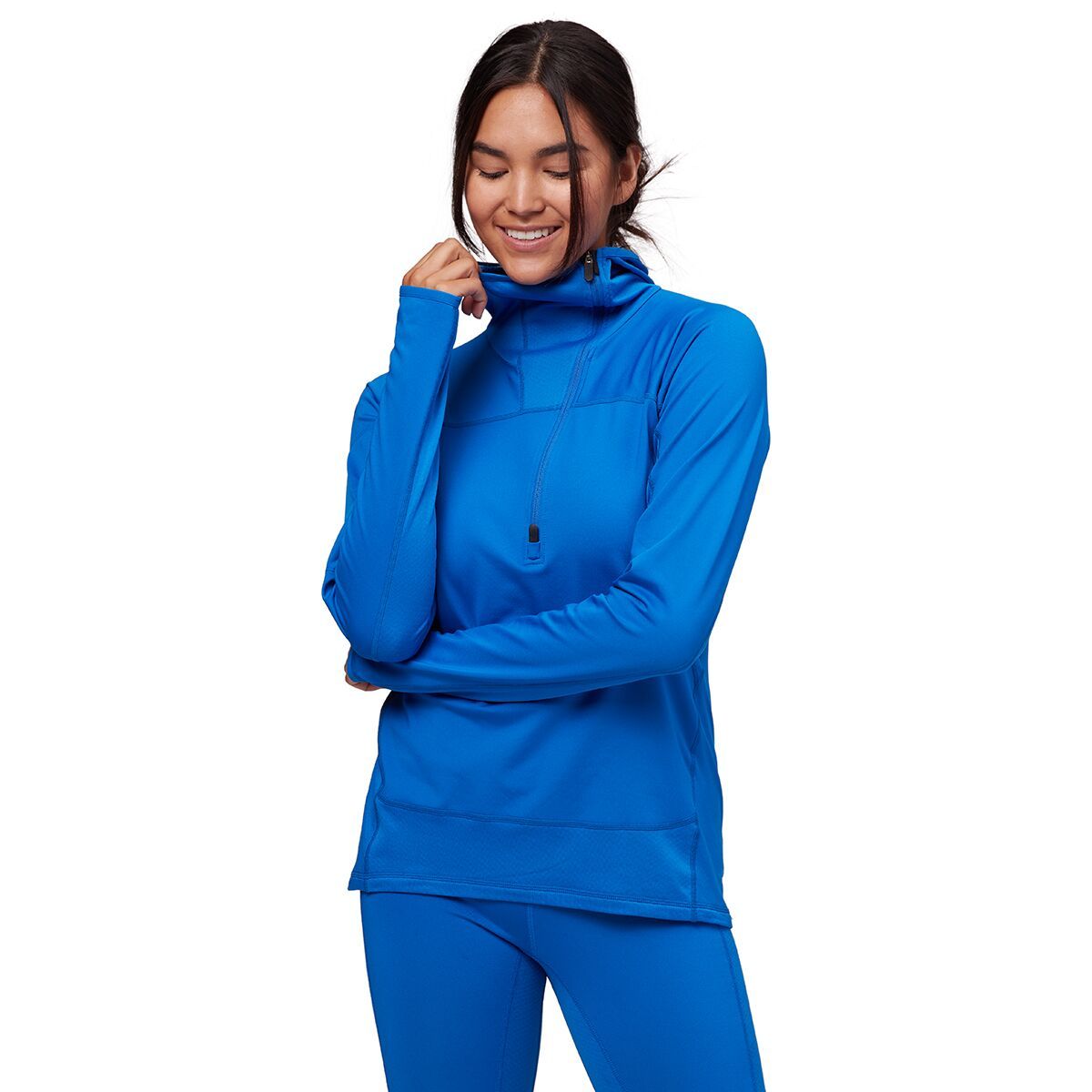 Backcountry Hybrid Grid Fleece Pullover - Women's Bluebird, XL