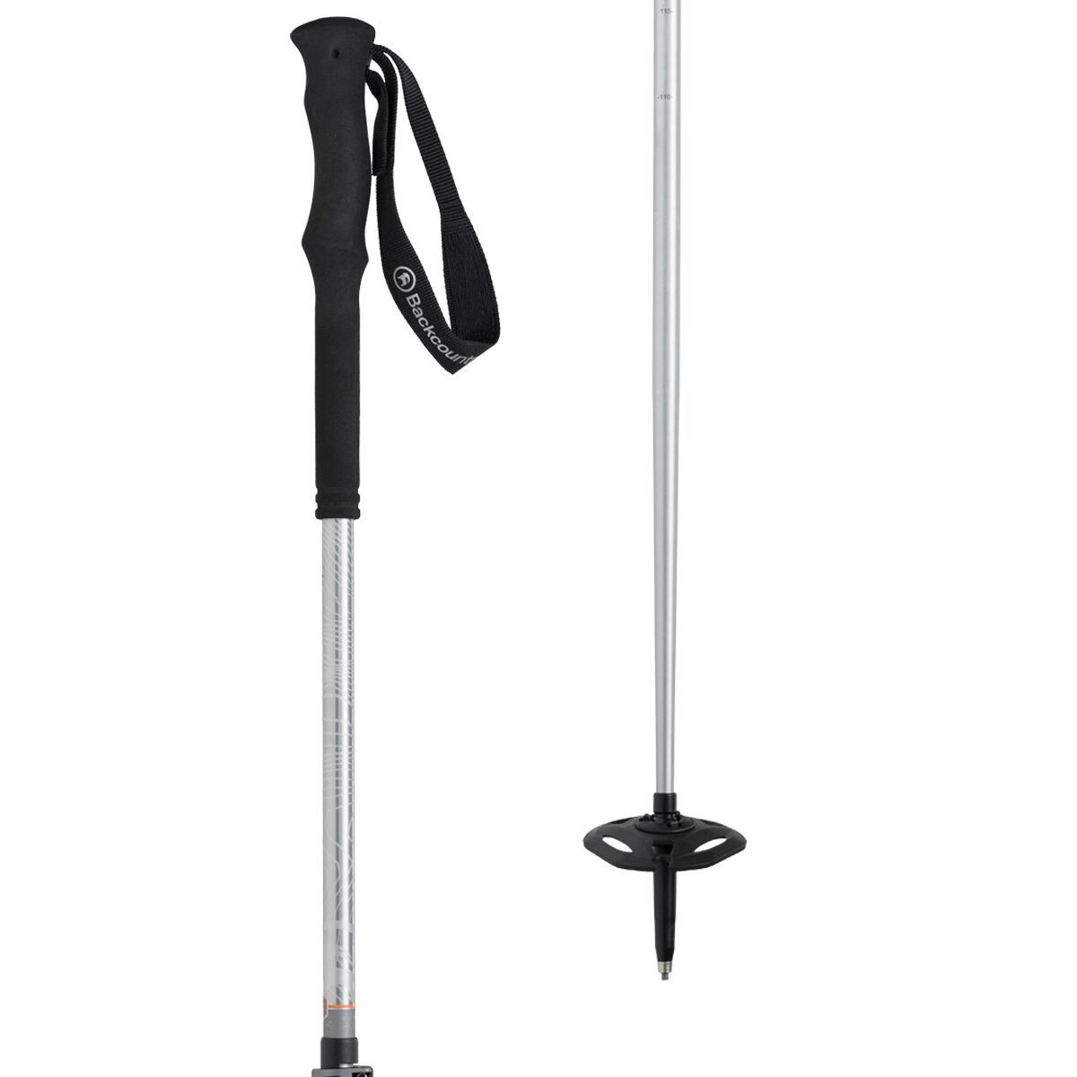 Backcountry Titanal Tour Pro 2 Ski Touring Poles Black Geo Topo, One Size