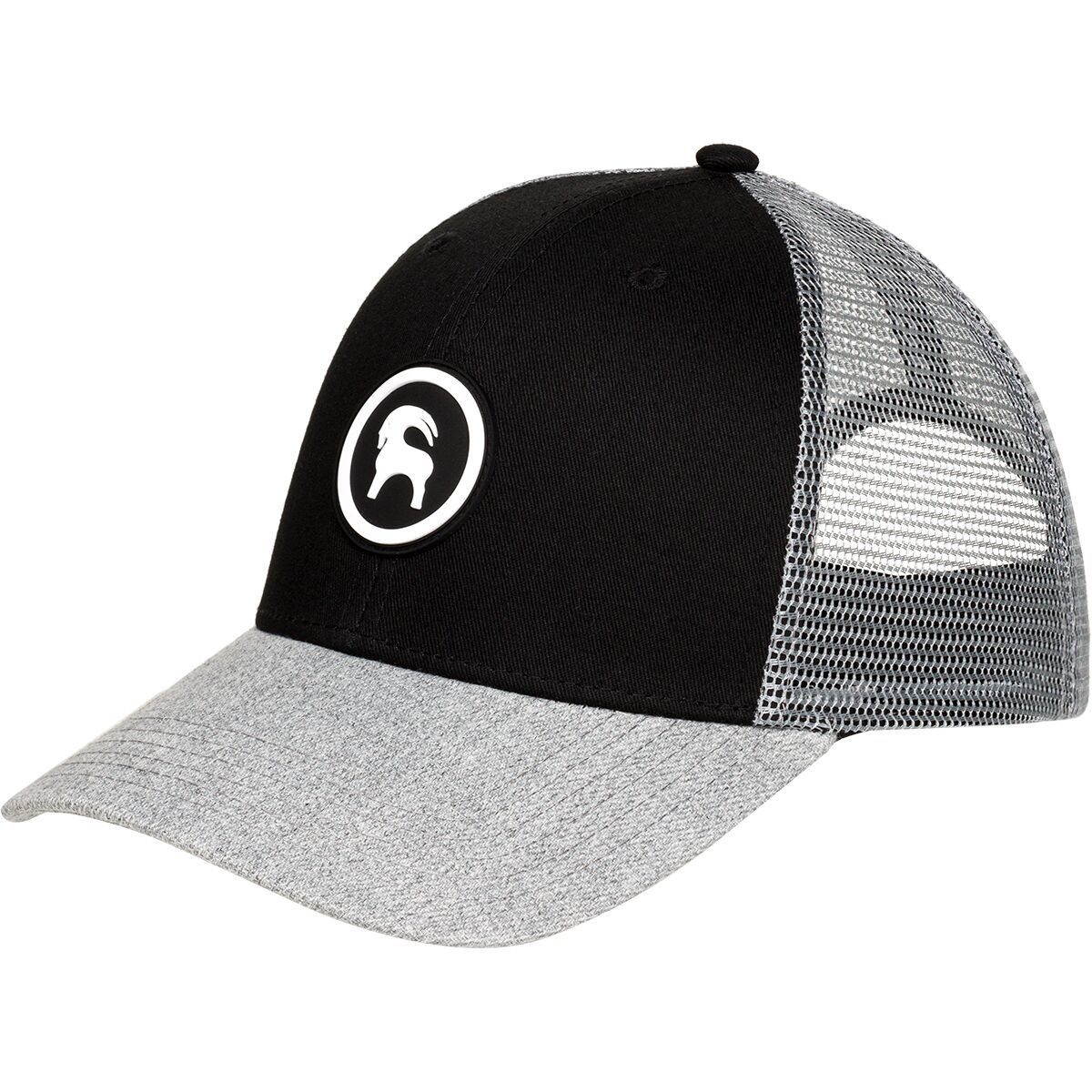 Backcountry Patch Goat Trucker Hat Black/Grey, One Size