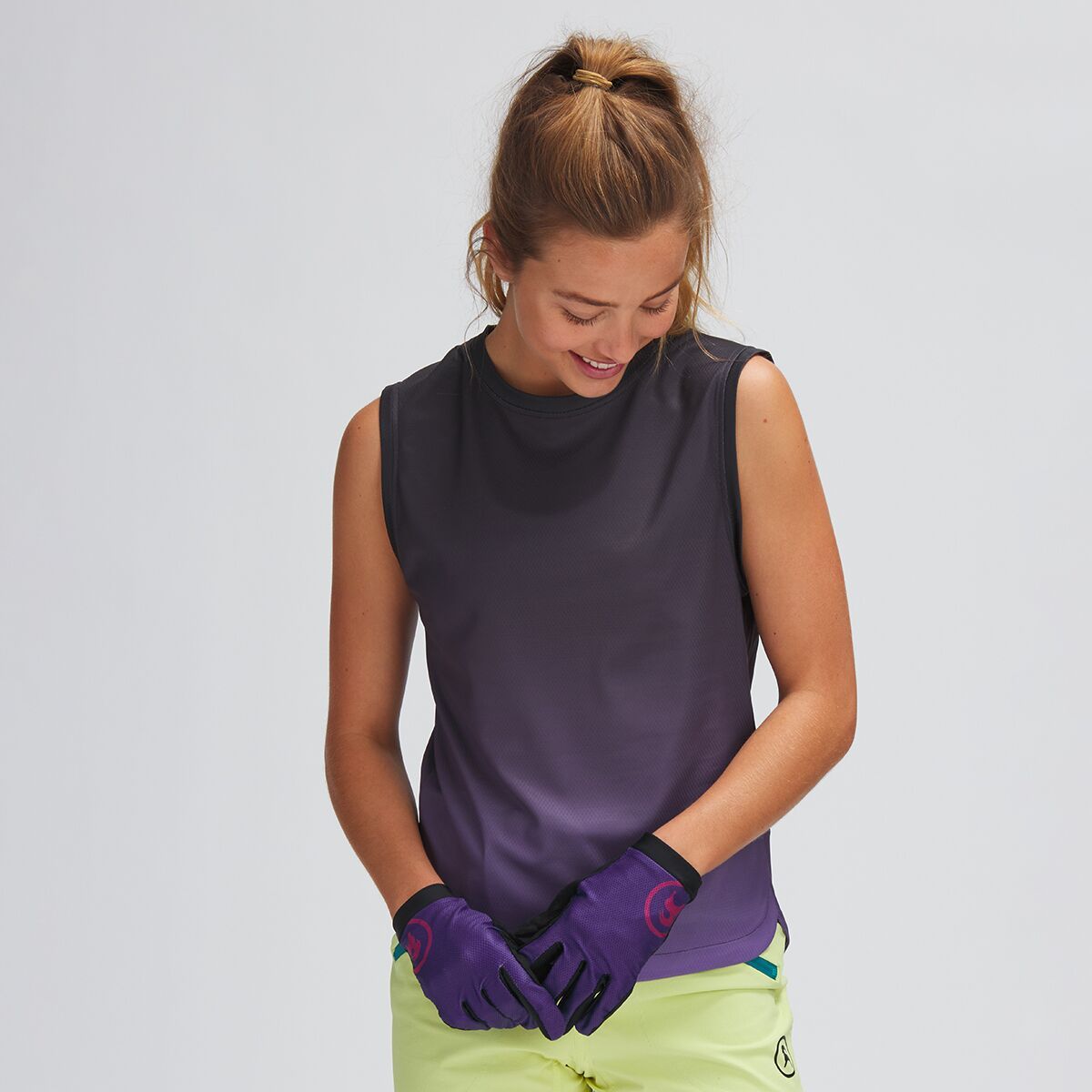 Backcountry Muscle Tank MTB Jersey - Past Season - Women's Black/Chalk Violet, XS