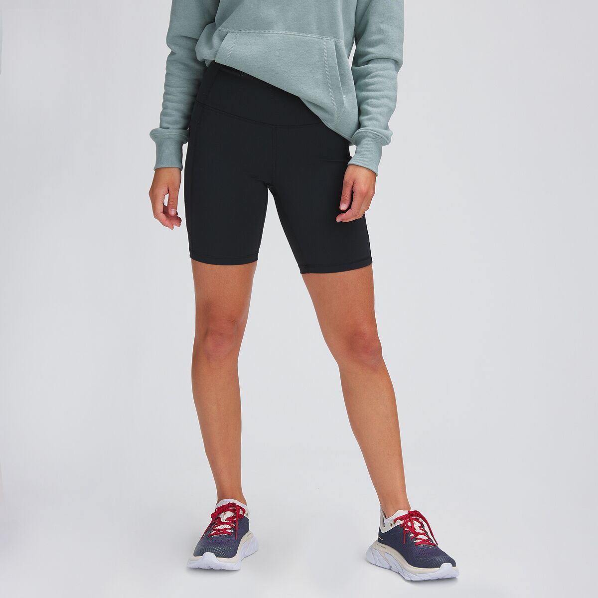 blå biker shorts