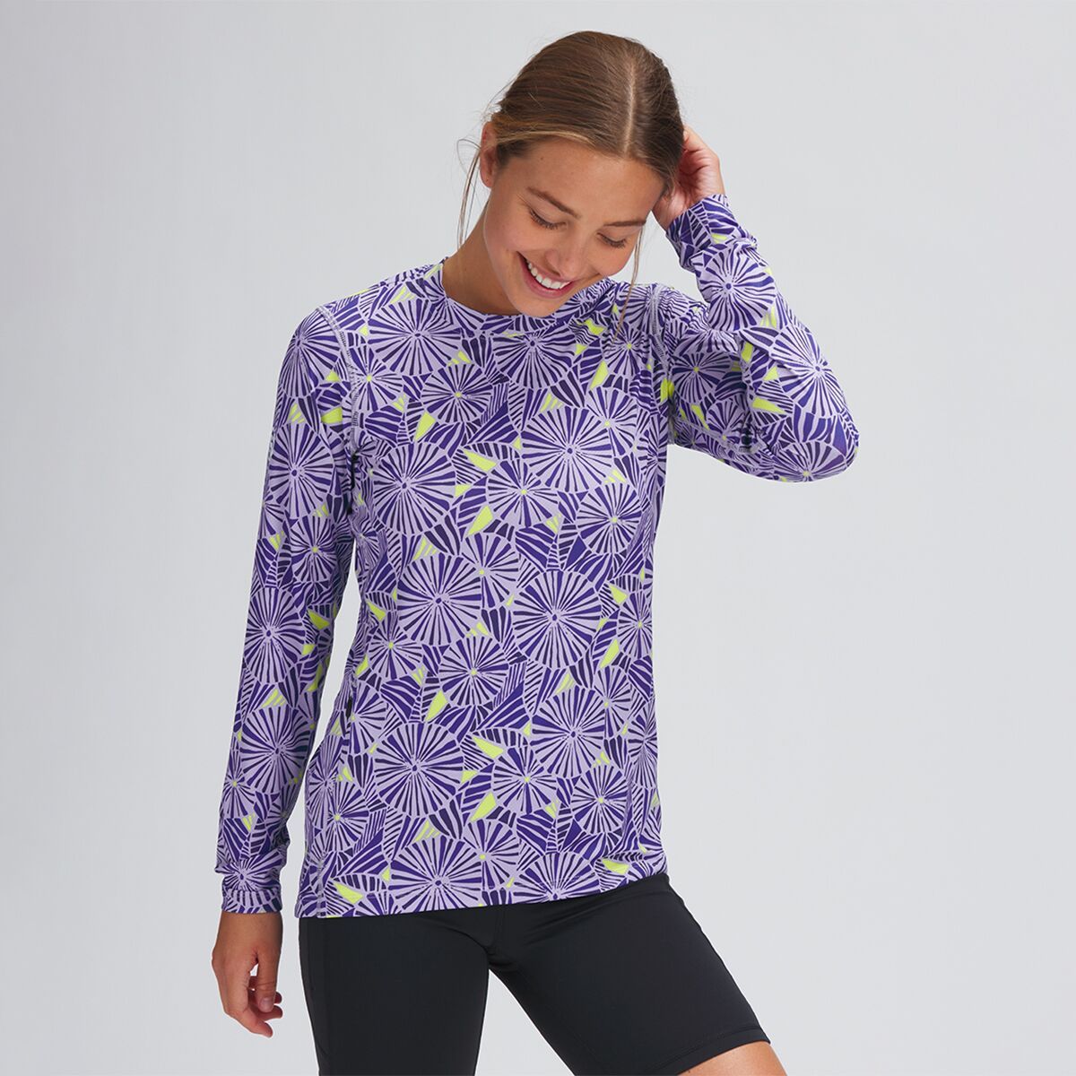 Backcountry Tahoe Sun Crew - Women's Orchid Petal Floral Print, XXL
