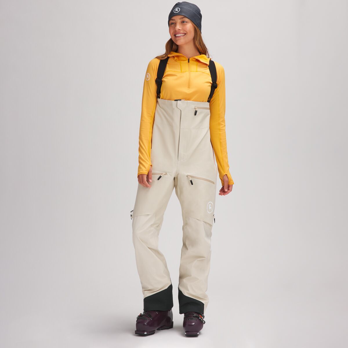 Backcountry Cardiac GORE-TEX PRO Bib Pant - Women's Gray Jay, M
