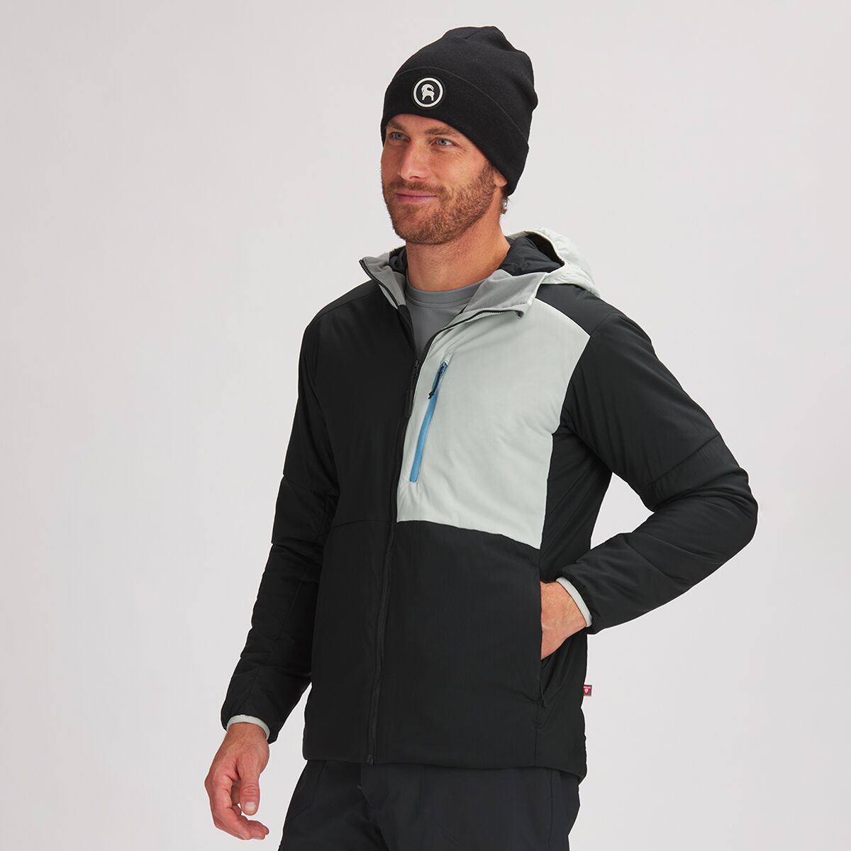 Backcountry Wolverine Cirque 2.0 Hooded Jacket - Men's Black/Mountain Fog, M