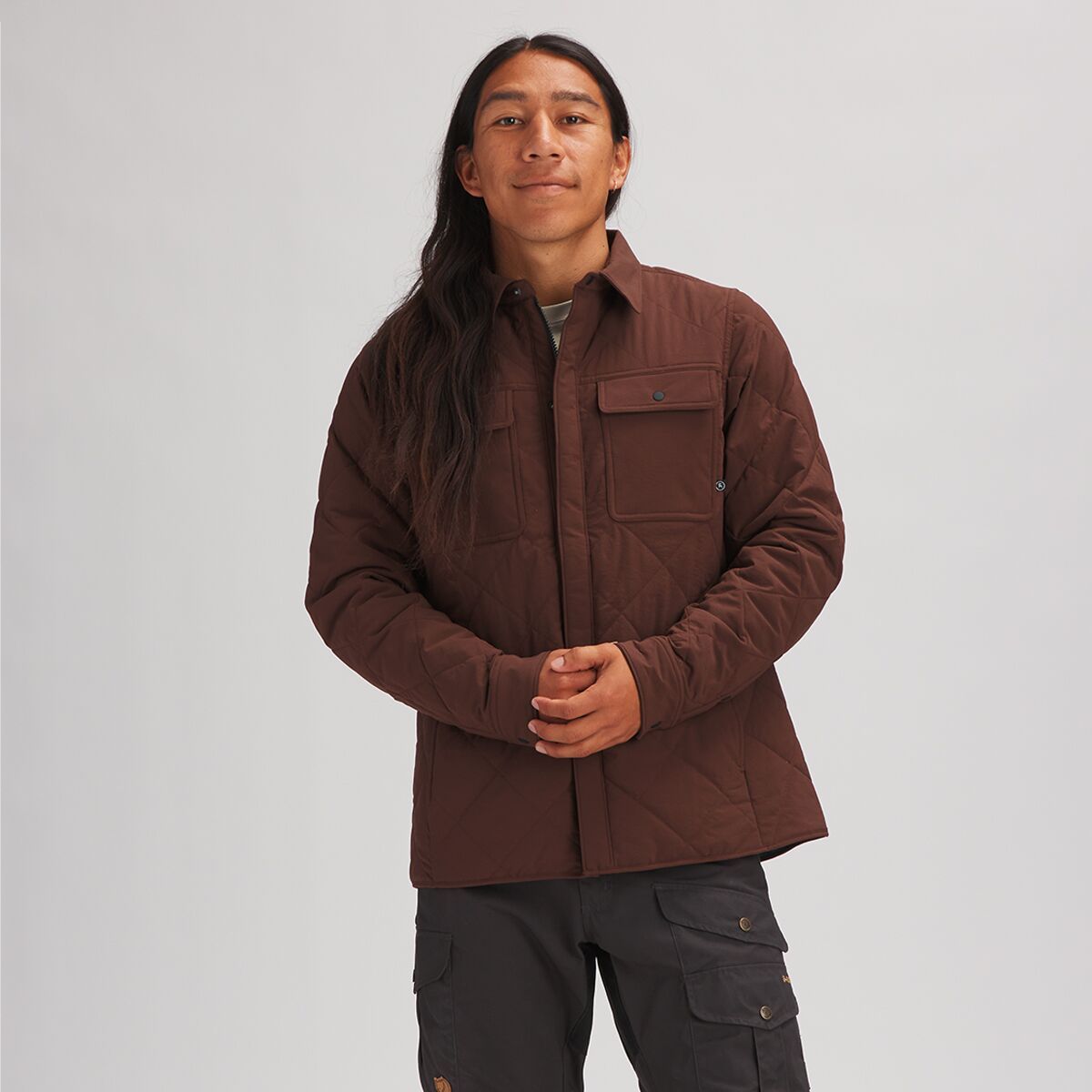 Backcountry Quilted Insulated Shirt Jacket - Men's Cold Brew, M