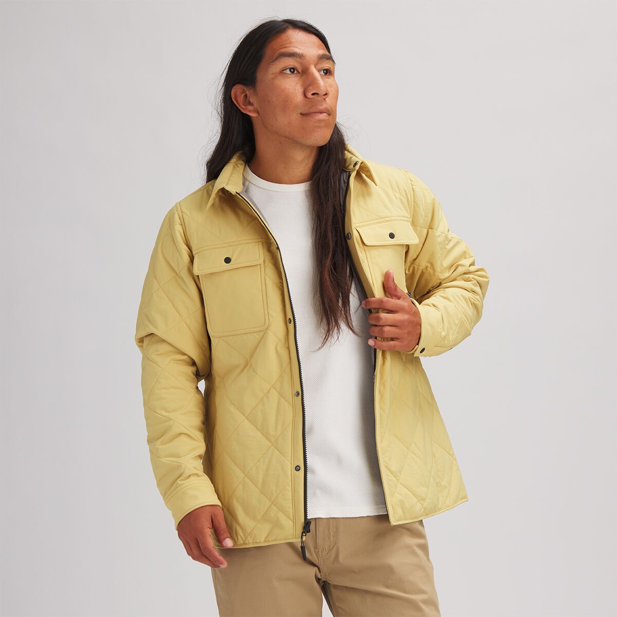 Quilted Insulated Shirt Jacket - Men