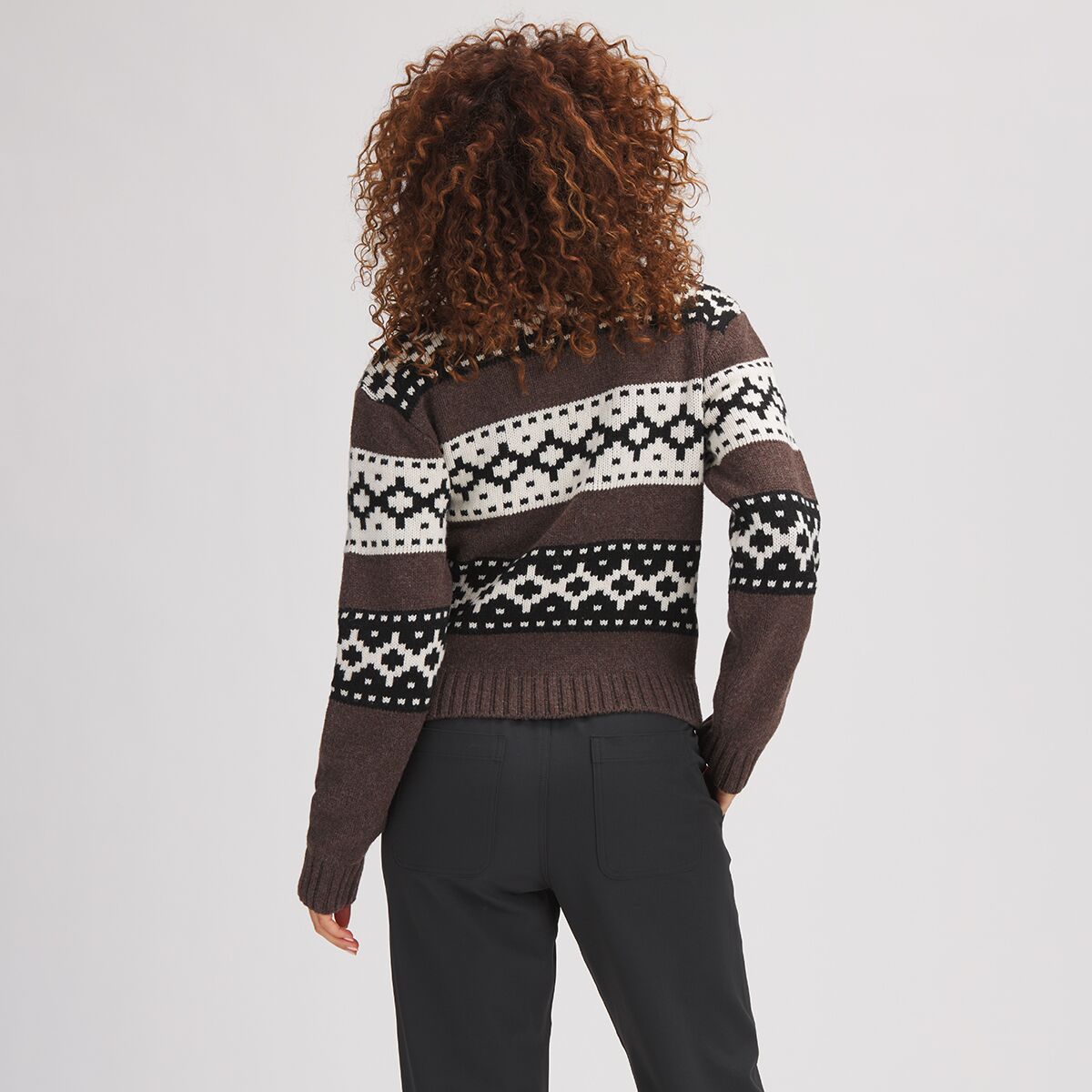 Backcountry Merino Wool + Organic Cotton Intarsia Sweater