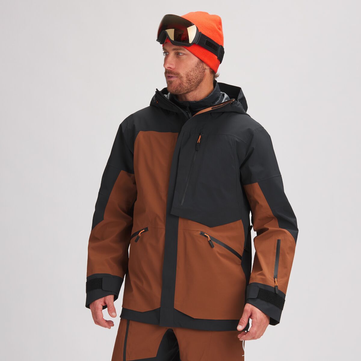 Backcountry NST Freeride 3L Shell Jacket - Men's Black/Kodiak, S