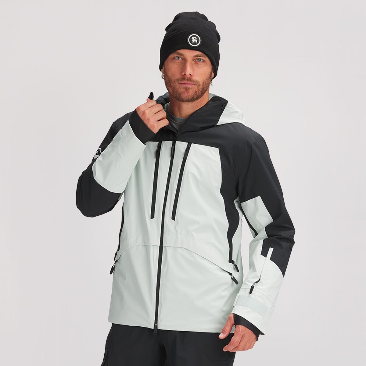 Backcountry Last Chair Stretch Insulated Ski Jacket - Men's Black/Mountain Fog, L