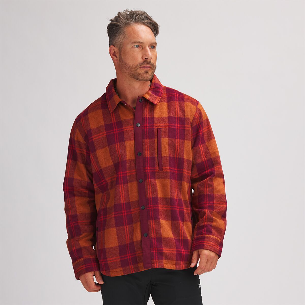 Backcountry Heavyweight Flannel Shirt Jacket - Men's Loam Plaid, S
