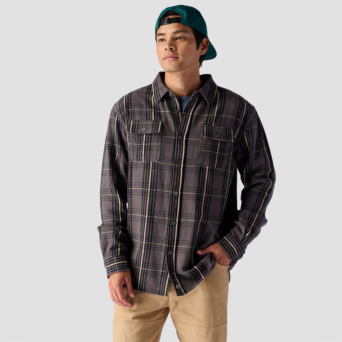 Backcountry Flannel Button Down Shirt - Men's Turbulence Plaid, XXL
