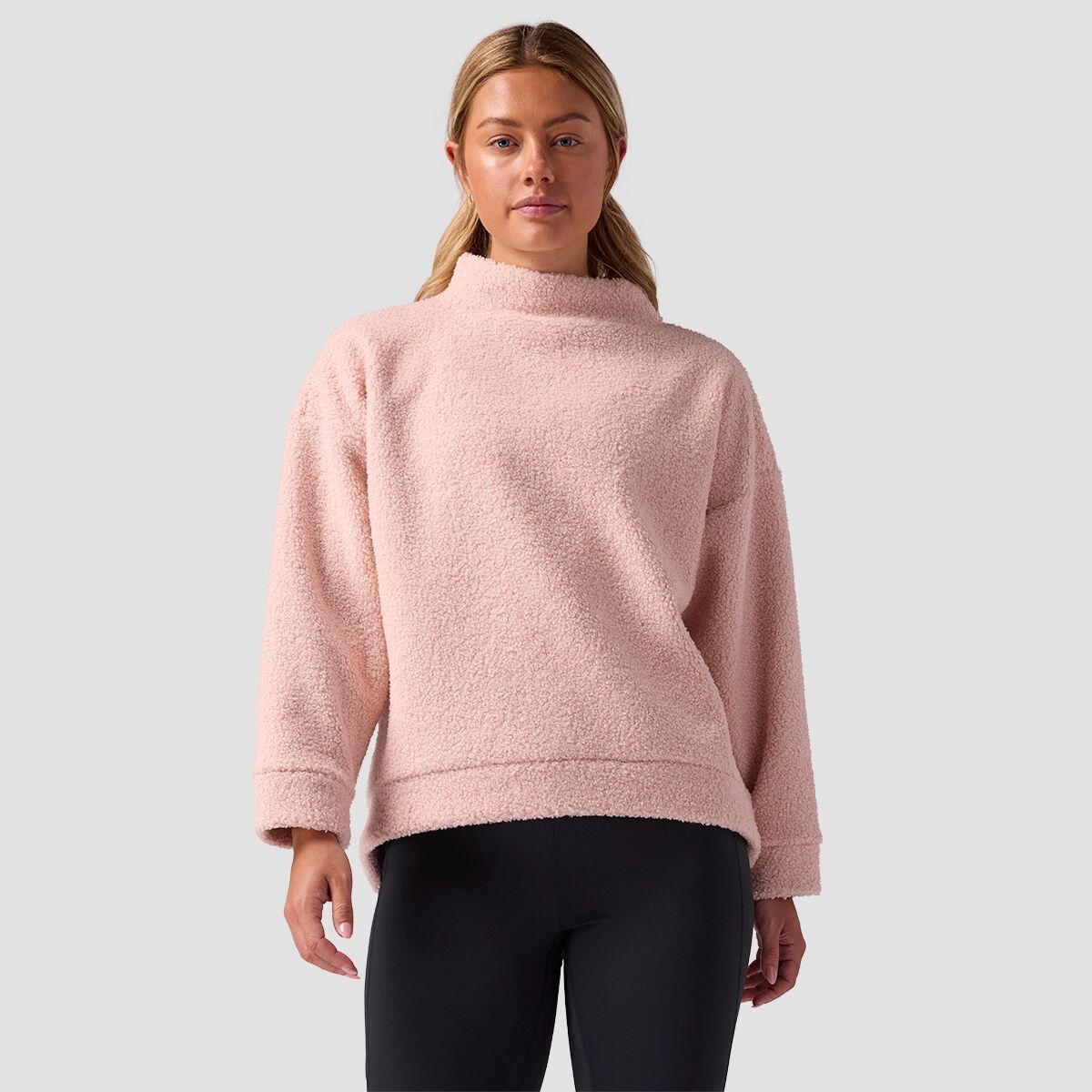 Backcountry GOAT Fleece Mockneck Top - Women's Peach Whip, XL