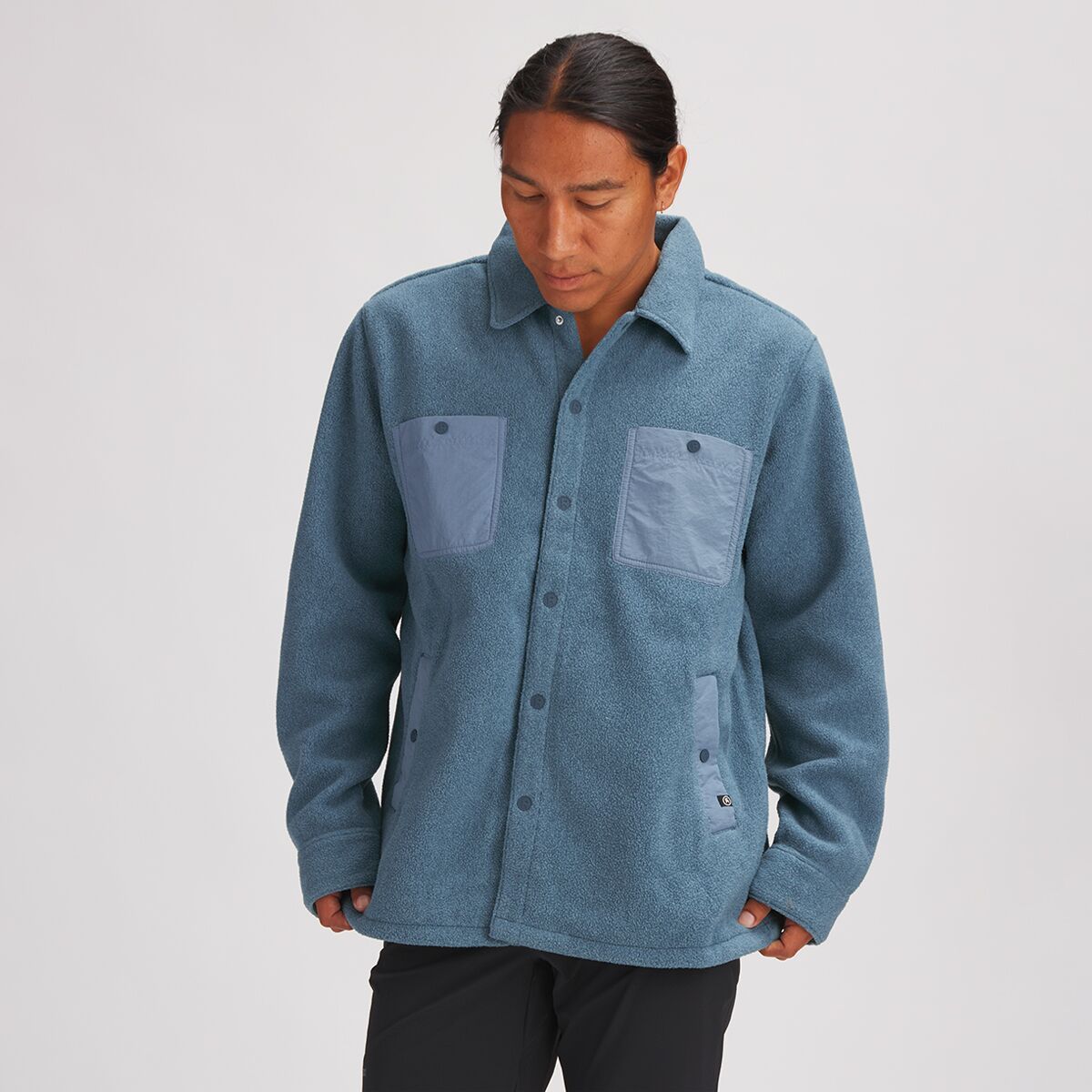 Backcountry Polar Fleece Shirt Jacket - Men's Riptide, XL