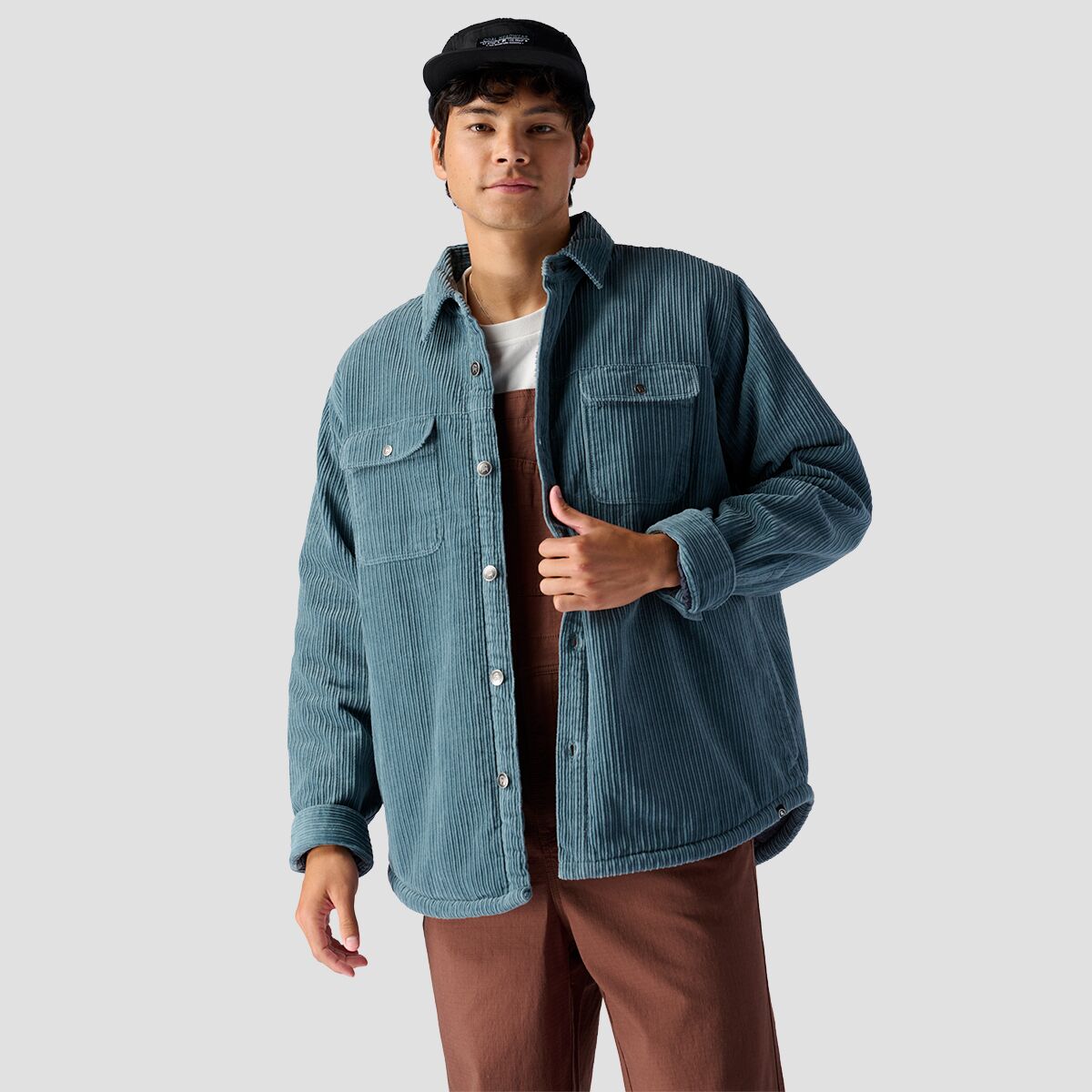 Corduroy High Pile Fleece Lined Shirt Jacket - Men