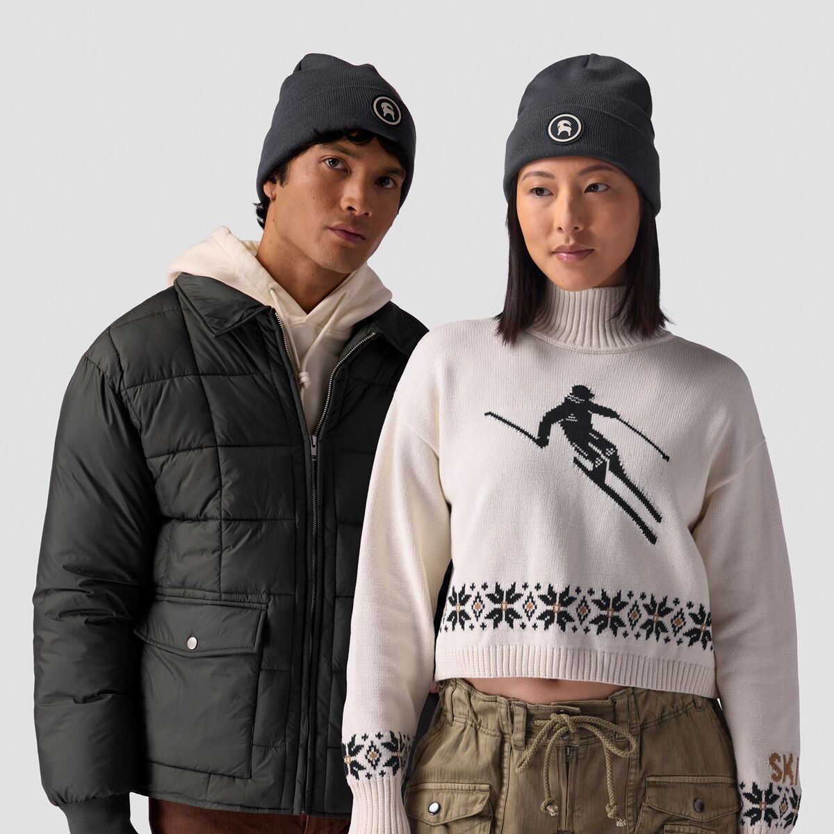 Backcountry Patch Goat Beanie Turbulence, One Size