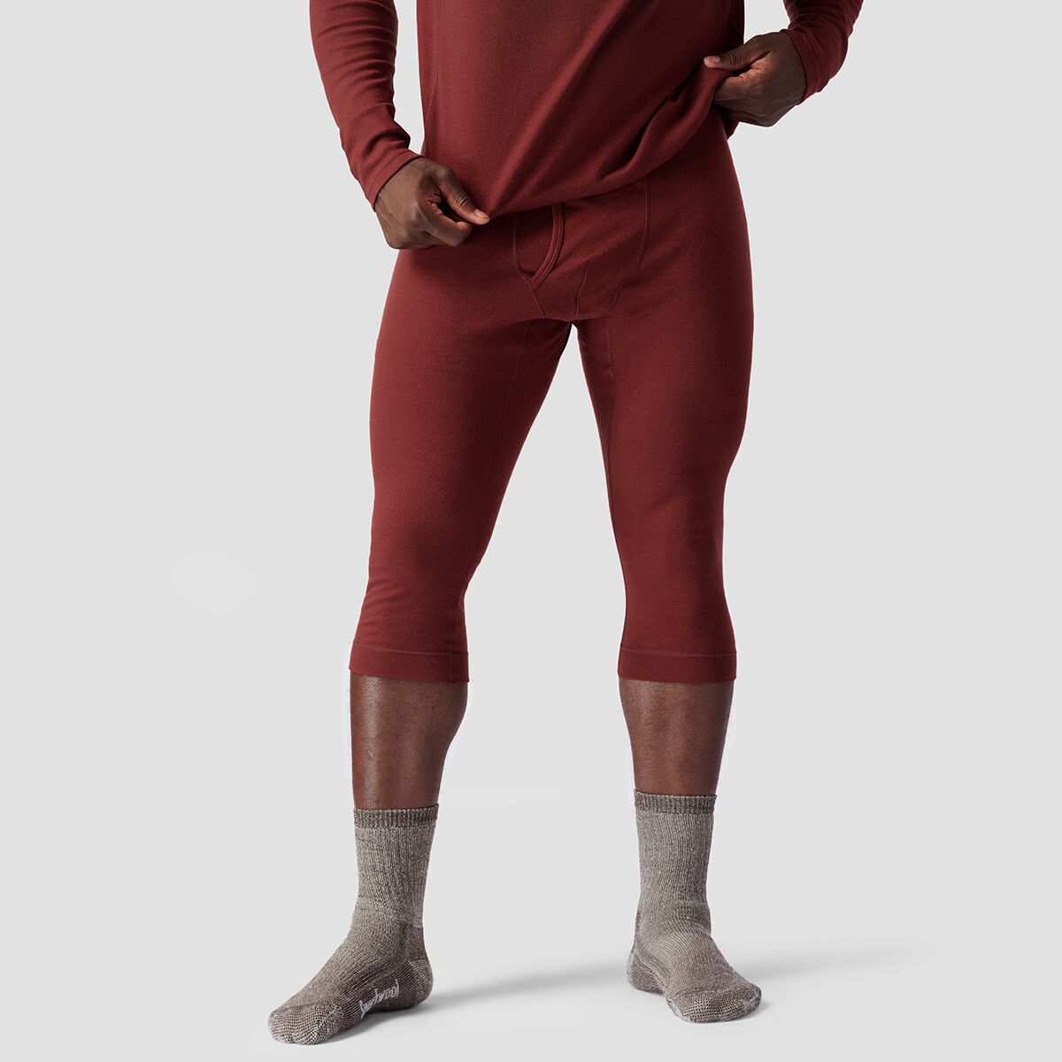 Backcountry Spruces Mid-Weight Merino 3/4 Baselayer Bottom - Men's