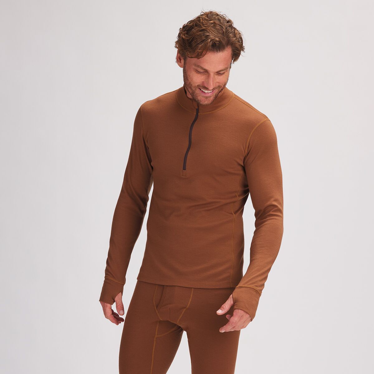 Backcountry Spruces Mid-Weight Merino Baselayer 1/4-Zip Top - Men's Kodiak, S