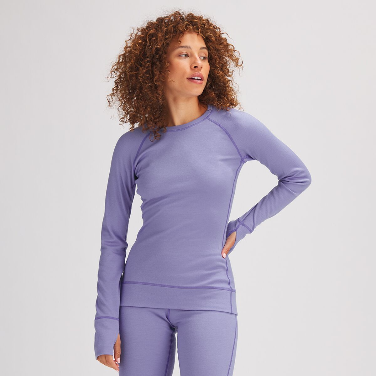 Backcountry Spruces Mid-Weight Merino Baselayer Crew - Women's Aurora, XL