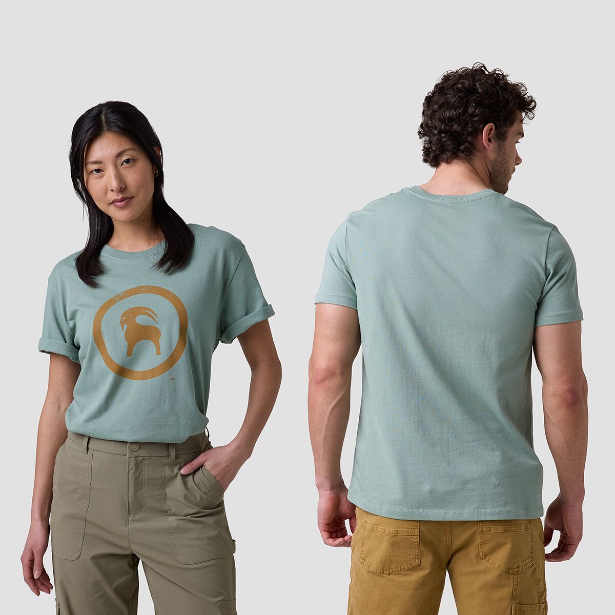 Backcountry Backcountry Goat T-Shirt Sage Green/Bistre Goat, M