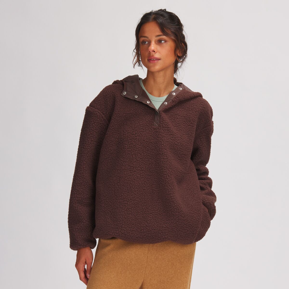 Backcountry Insulated Sherpa Hoodie - Women's Cold Brew, XS