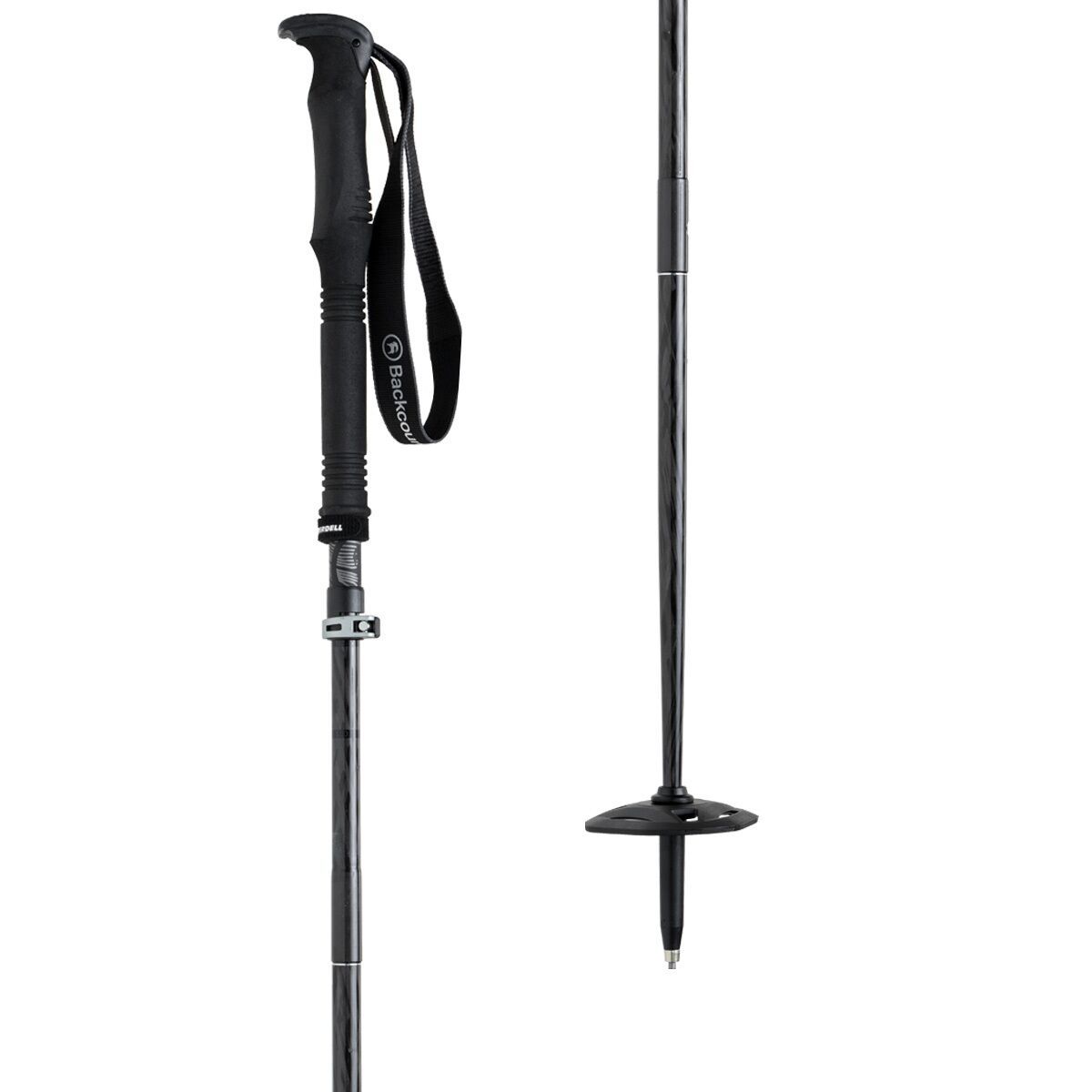 Backcountry Carbon Splitboarding Poles Black, One Size