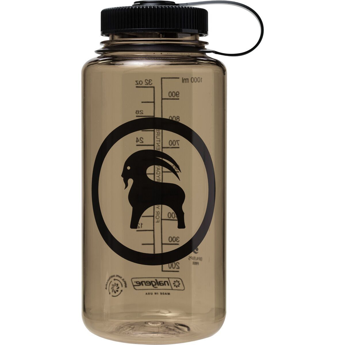 Backcountry x Nalgene Goat Logo 32oz Wide Mouth Sustain Bottle Woodsman/Black/Black, One Size