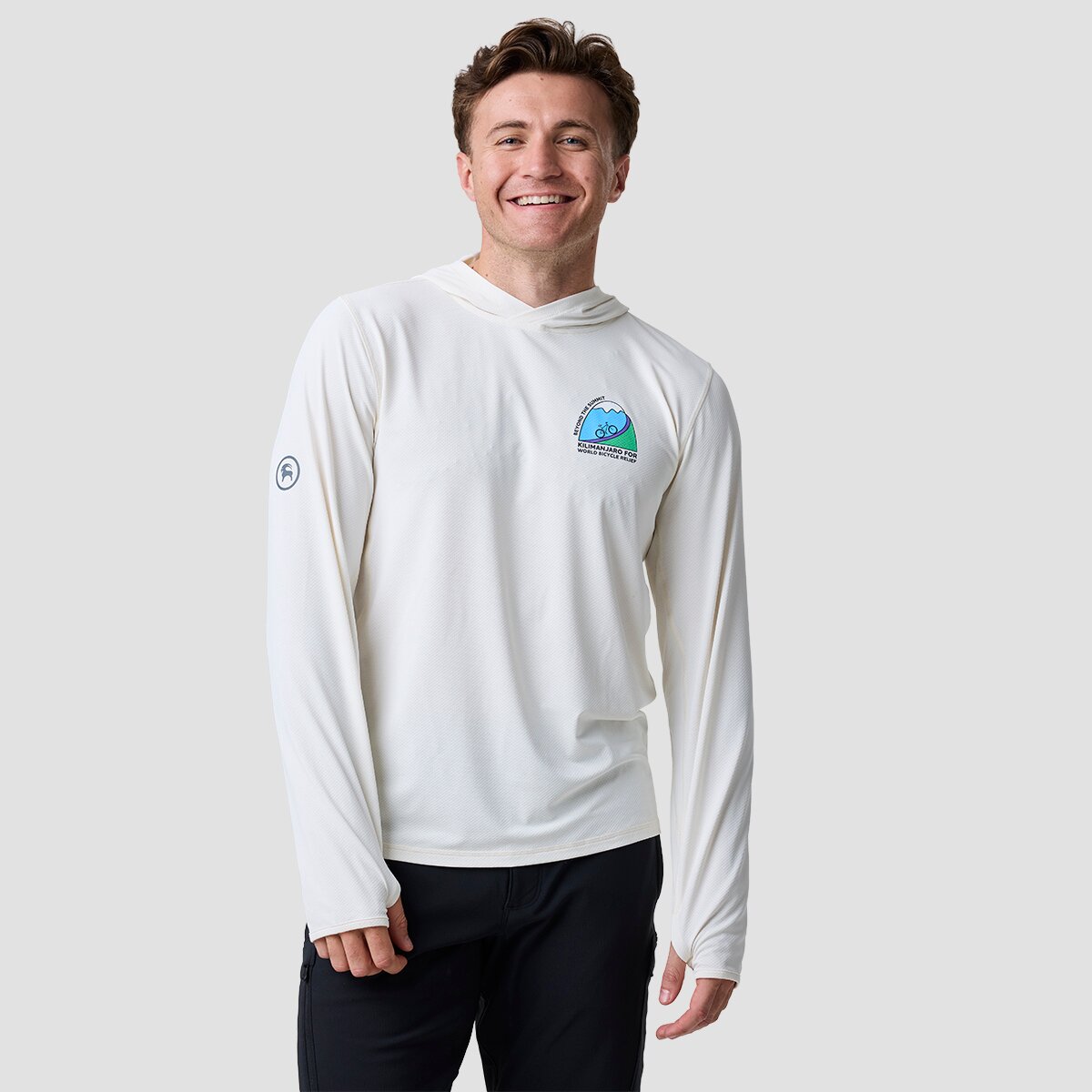 Backcountry Backcountry BGA Tahoe Sun Hoodie - Men's Beyond the Summit Egret, M - $74.00 at Backcountry.com