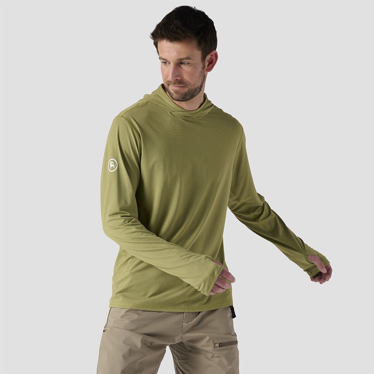 Backcountry Tahoe Sun Hoodie - Men's Mosstone Solid, M