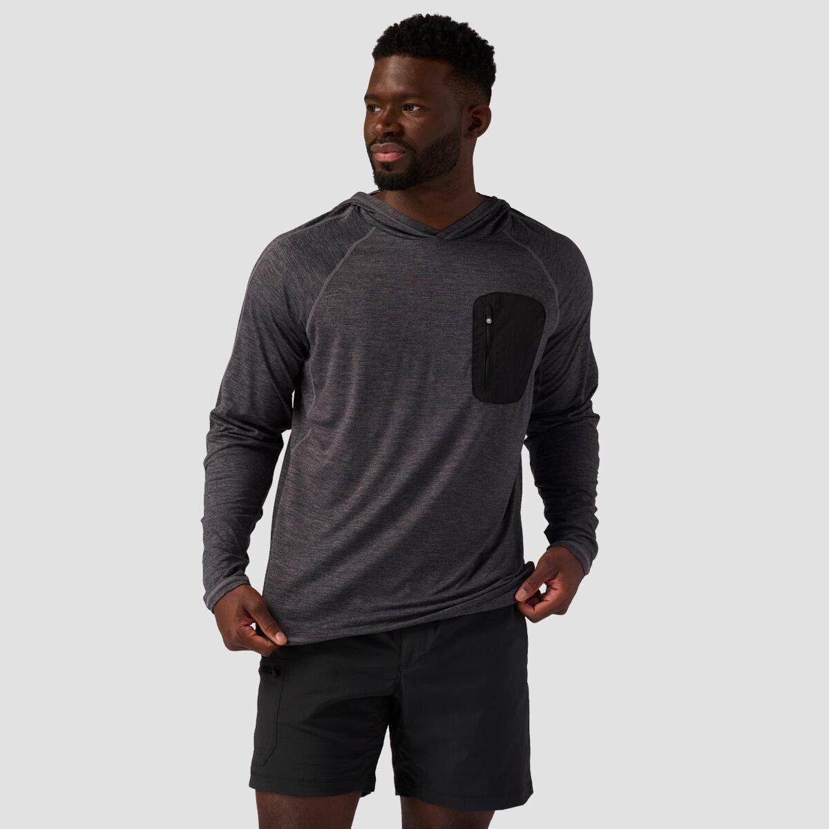 Backcountry Destination Pullover Hoodie - Men's Turbulence/Black, S