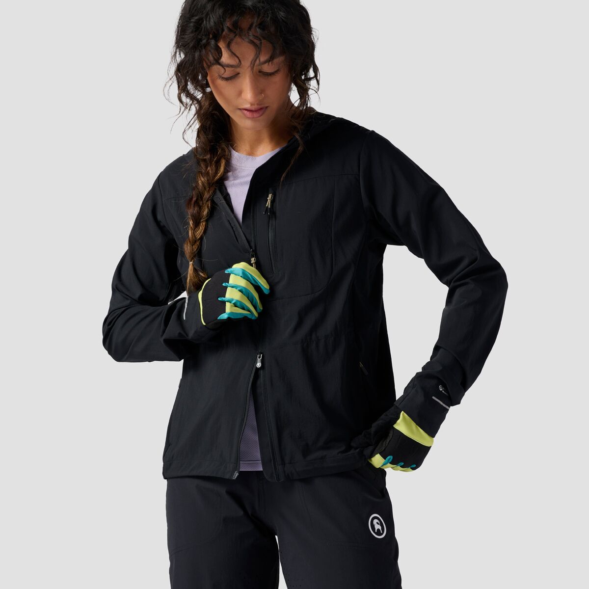 Backcountry MTN Air Hooded Jacket - Women's Black, M