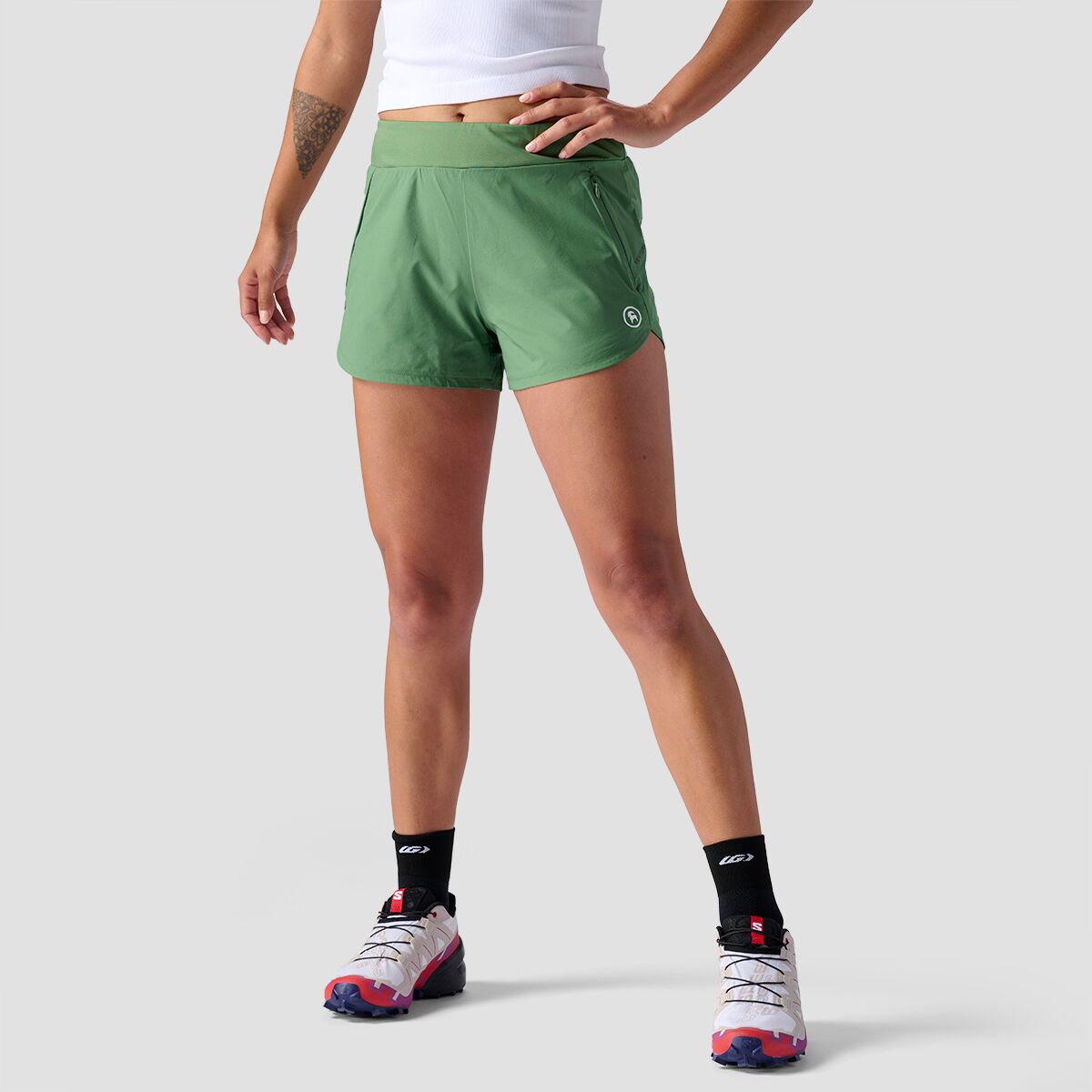 Backcountry Backcountry Destination 3.5in Short - Women's Elm Green, XXL