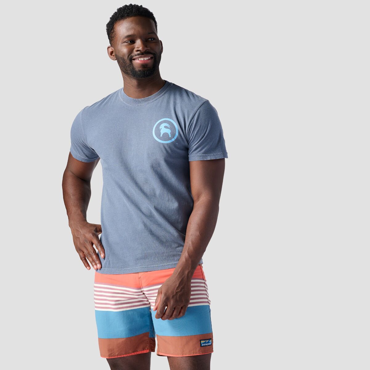 Backcountry Utah Topo Adventure T-Shirt Denim, M