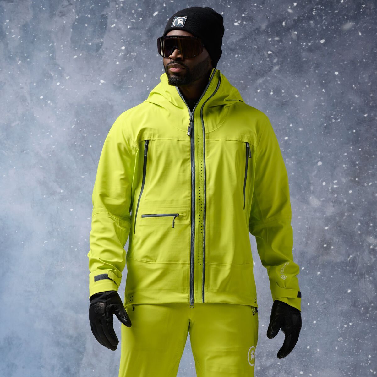 Backcountry GORE-TEX WINDSTOPPER Hybrid Touring Jacket - Men's Lime Punch, XXL