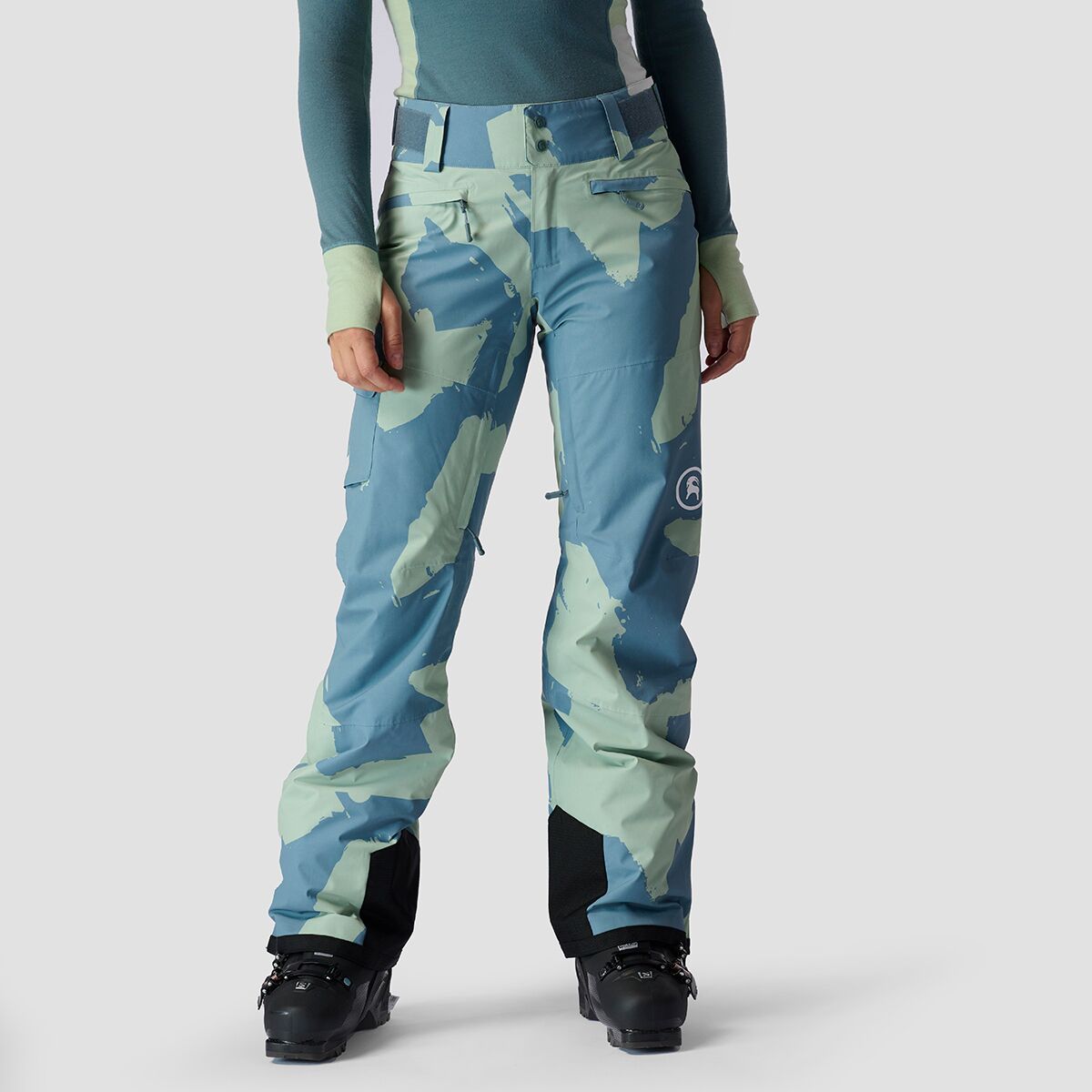Backcountry Backcountry Last Chair Stretch Insulated Pant - Women's Goblin Blue Check Camo, XL