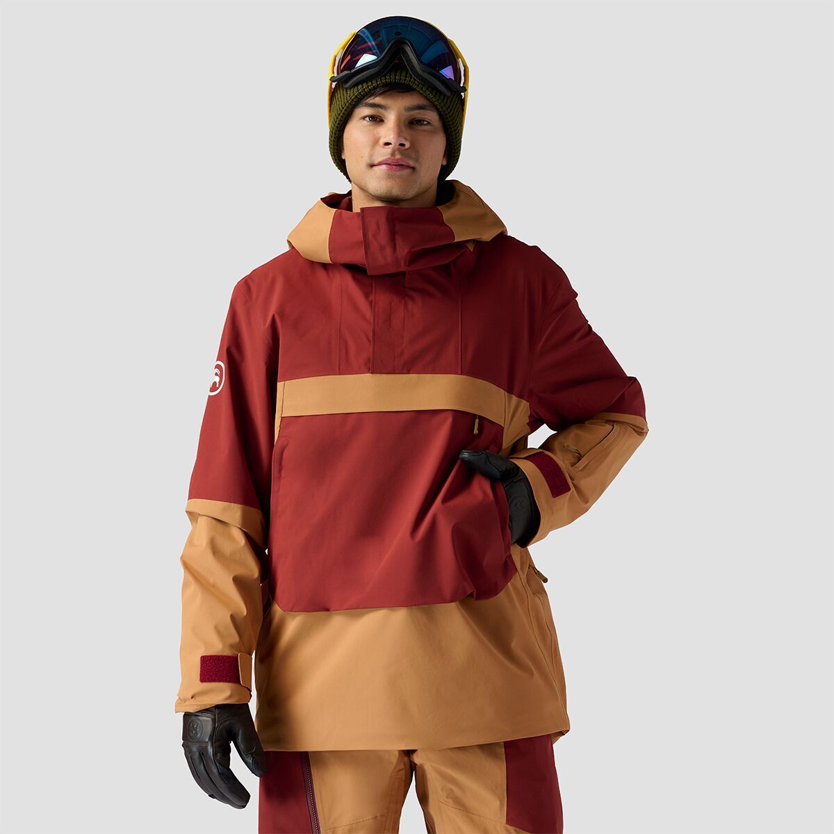 Backcountry Last Chair Stretch Insulated Anorak - Men's Fired Brick/Brown Sugar, XL