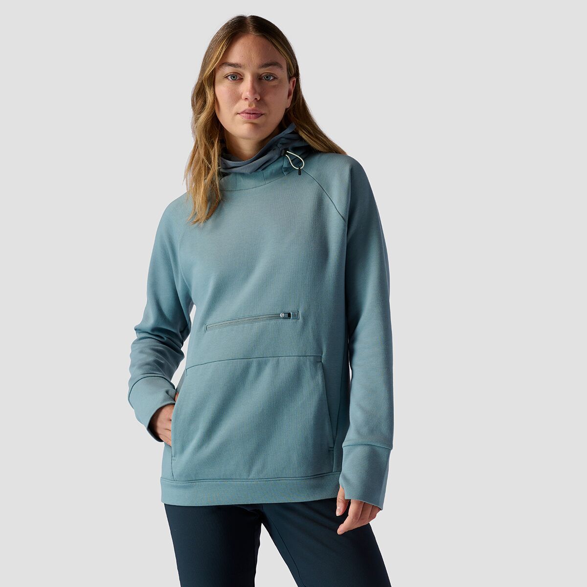 Backcountry Tricot Peak Tech Hoodie - Women's Goblin Blue/Reseda, XXL