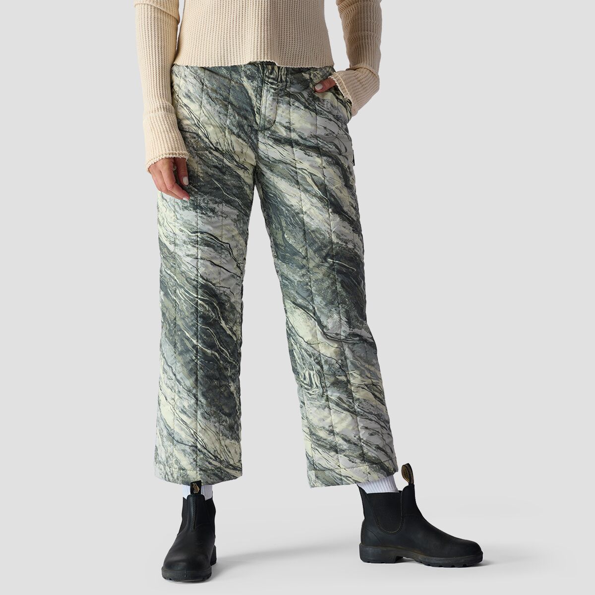 Backcountry Oakbury Print Synthetic Quilted Pant - Women's Desert Stone Green Print