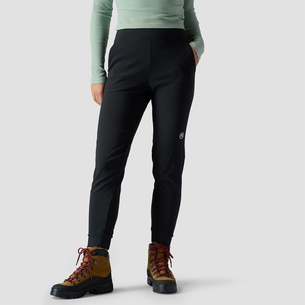 Backcountry Softshell Fleece Lined On The Go Pant - Women's Black, L