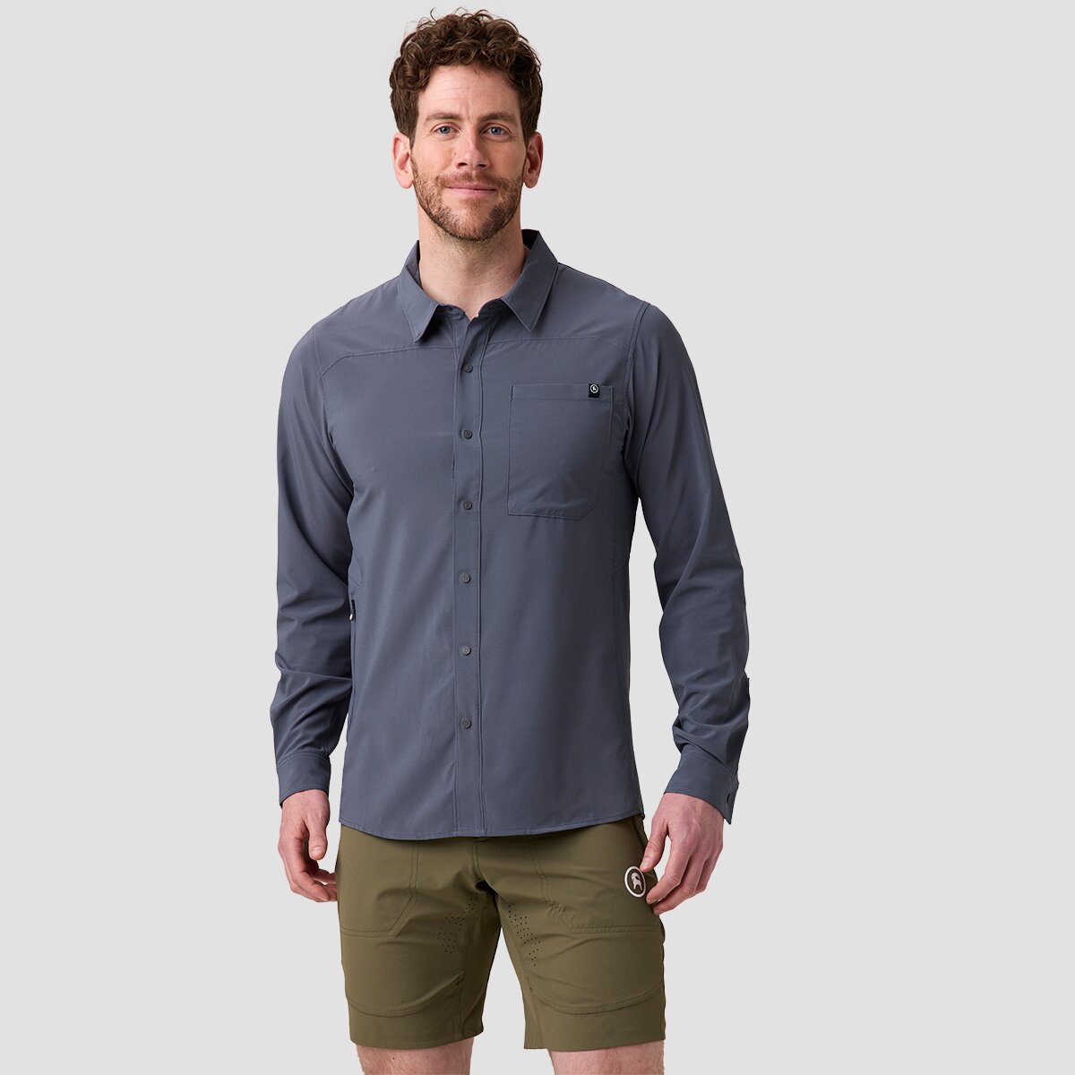 Backcountry Backcountry Slickrock Long-Sleeve Button-Up Jersey - Men's Turbulence, L