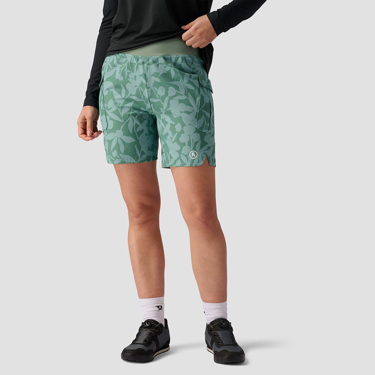 Backcountry NBD 7in MTB Short - Women's Aspen Green Print, L