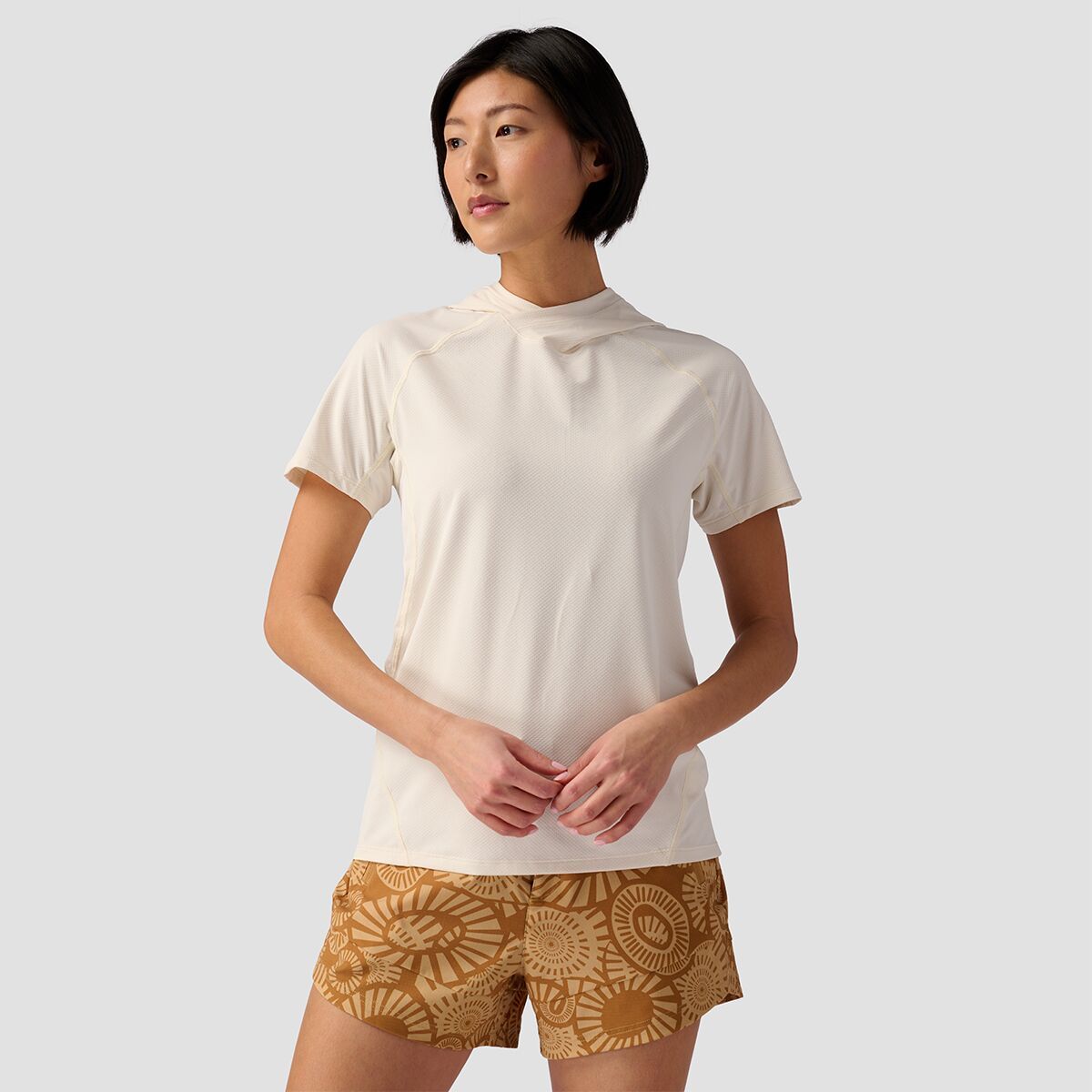 Backcountry Tahoe Sun Short-Sleeve Hoodie - Women's Egret, M