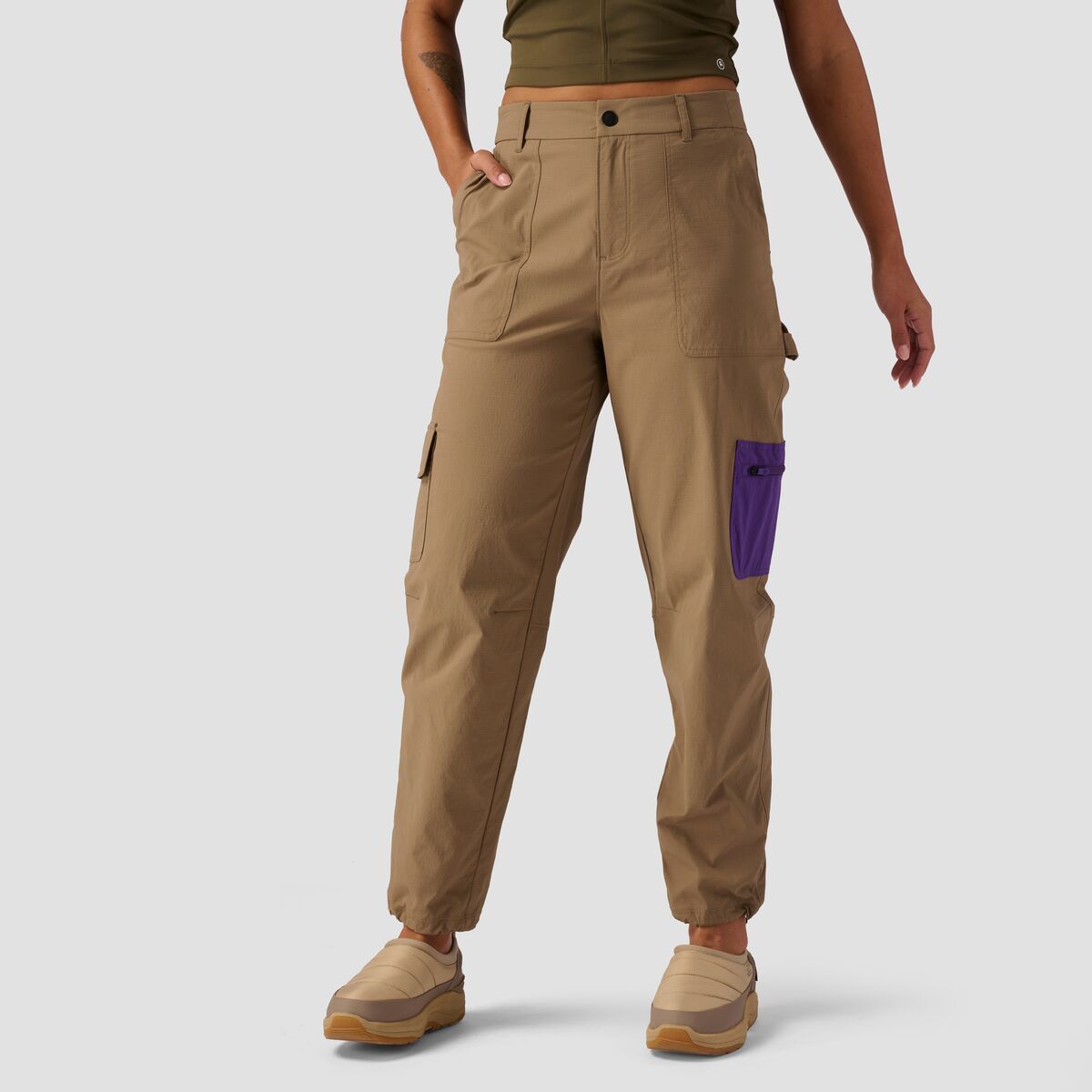 Backcountry Wasatch Ripstop Cargo Pant - Women's Fossil/Tillandsia Purple, 10