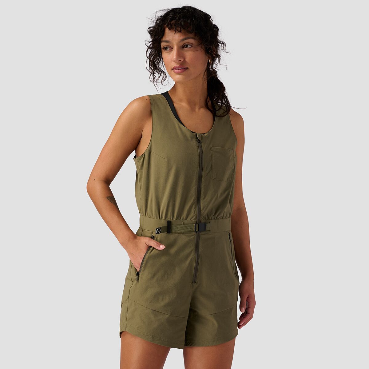 Backcountry Wasatch Ripstop Romper - Women's Black, XS