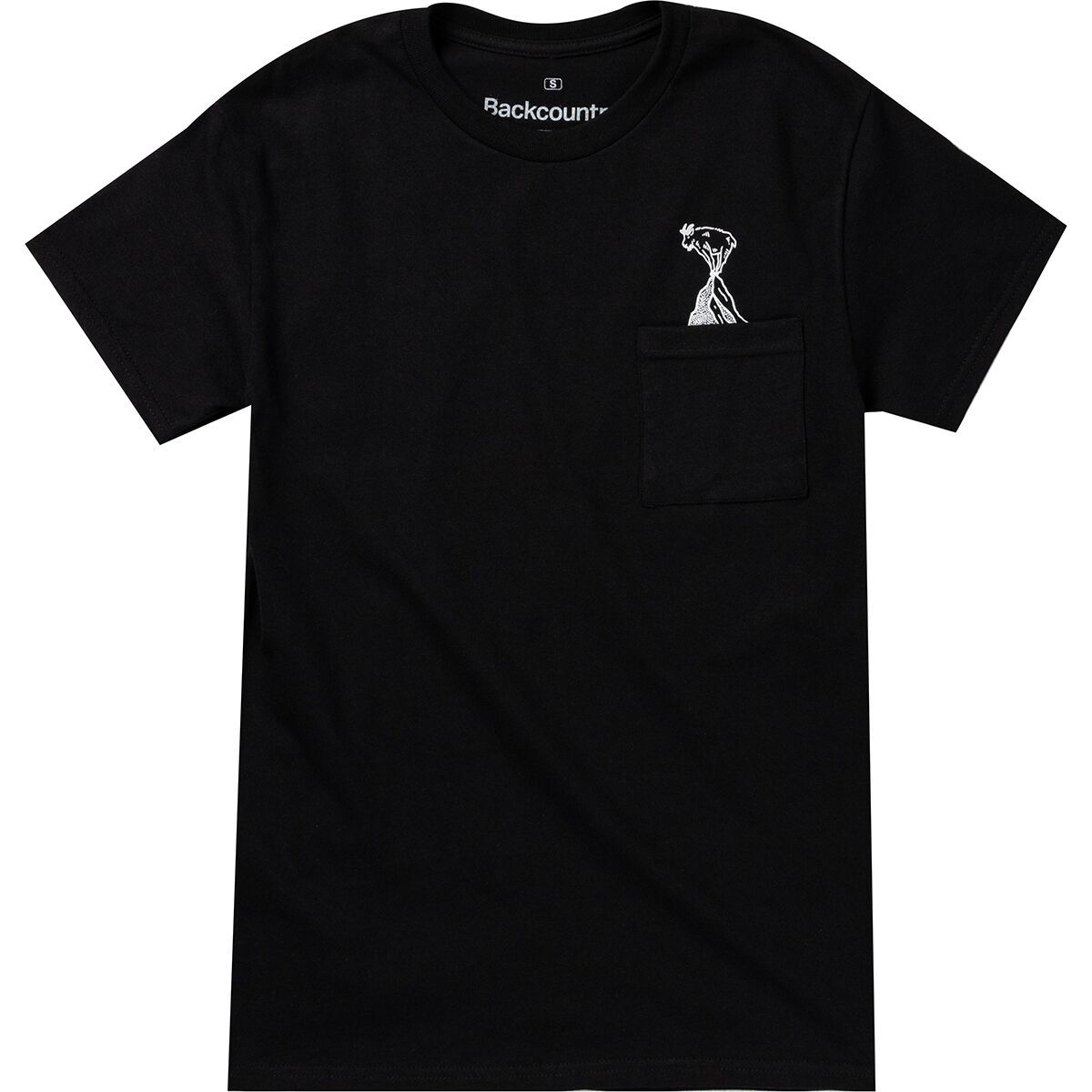 Backcountry Goat Pocket T-Shirt Black, L