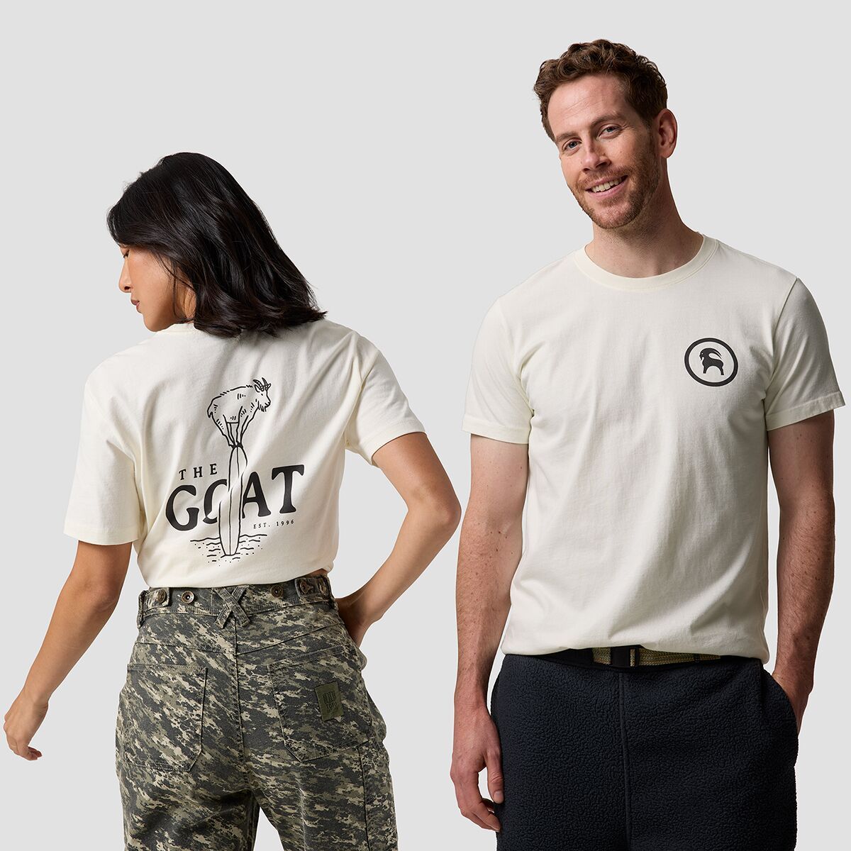 Backcountry Surfing Goat T-Shirt Egret