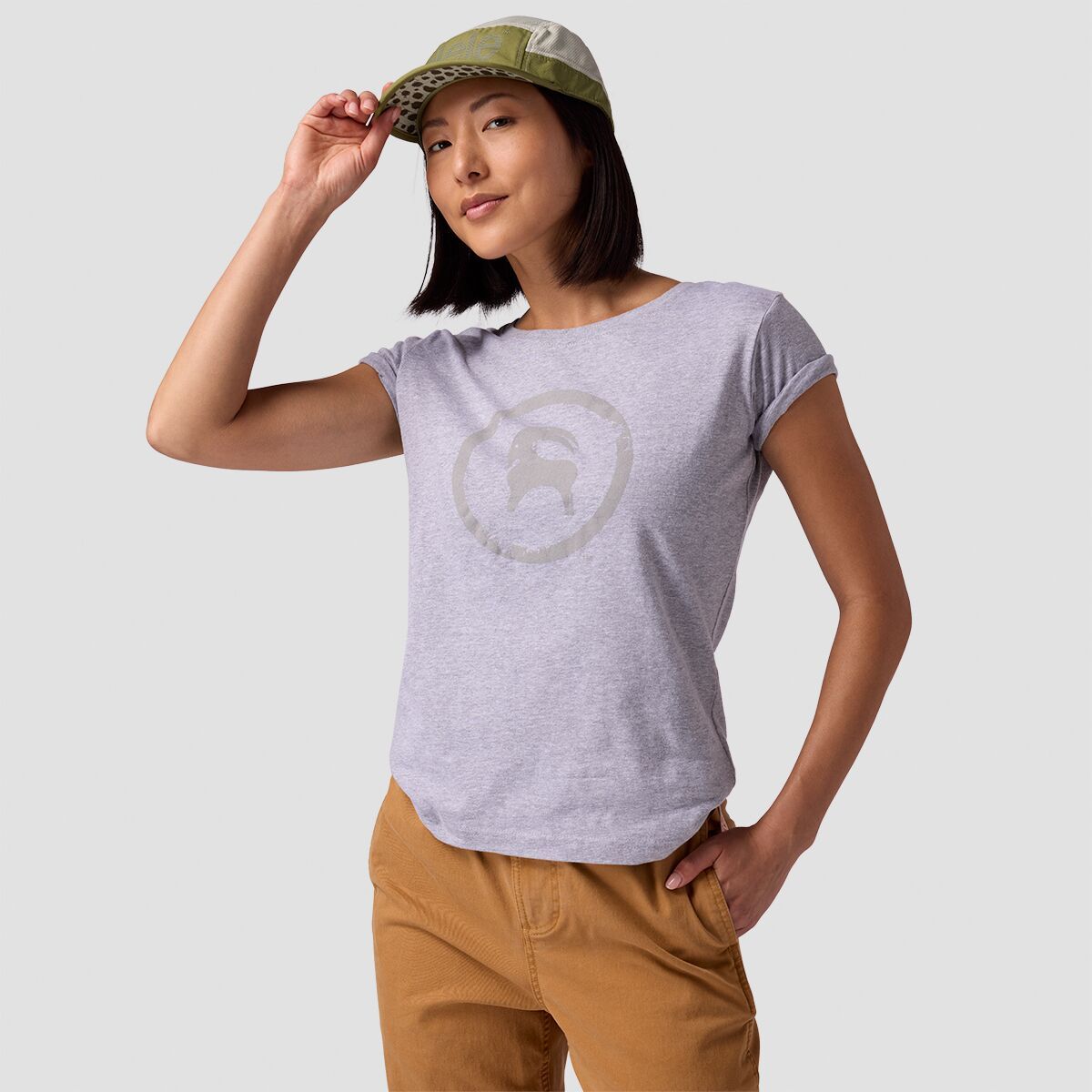 Backcountry Goat T-Shirt - Women's Heather Grey, L